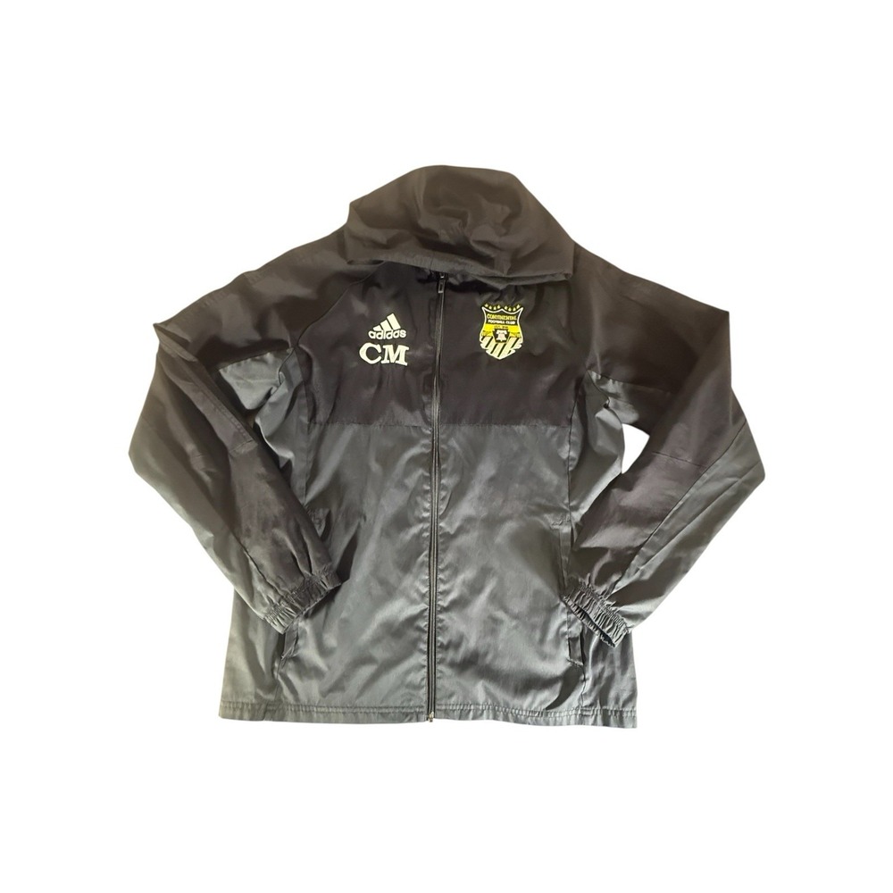 Adidas Windbreaker Jacket Adult Medium Black Continental Football Club Vented